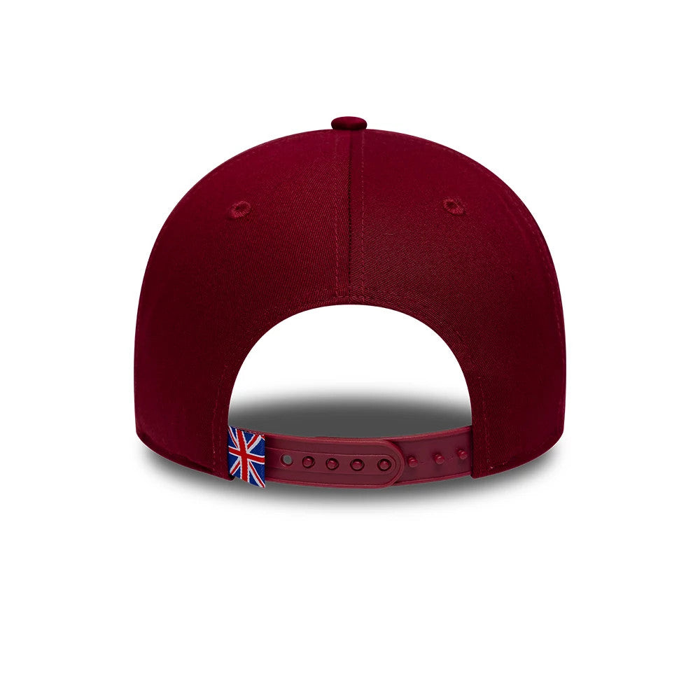 Pictured is this NFL International Games 2026 London Washington Commanders 9FORTY cap in dark red. 5