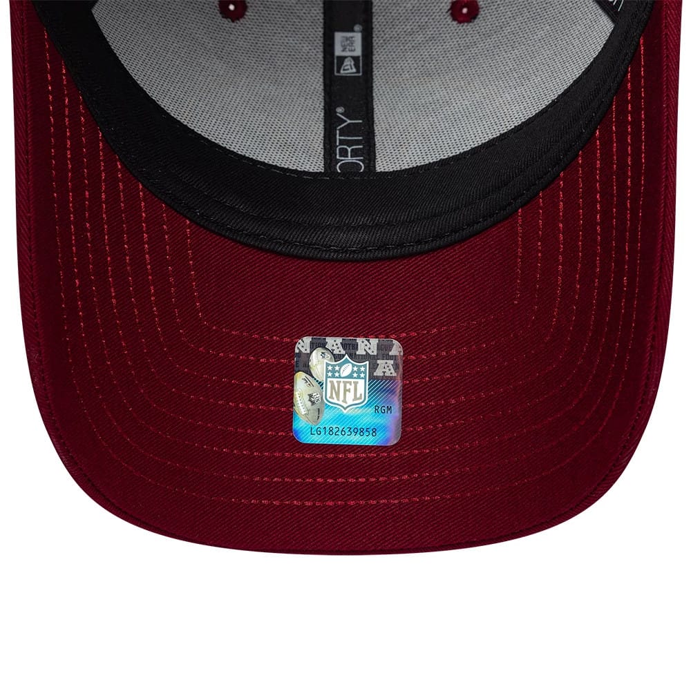 Pictured is this NFL International Series Games 2026 London Washington Commanders 9FORTY cap in dark red. 7