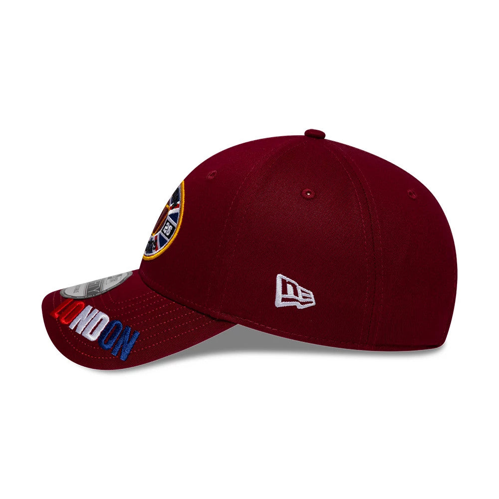 Pictured is this NFL International Games 2026 London Washington Commanders 9FORTY cap in dark red. 6