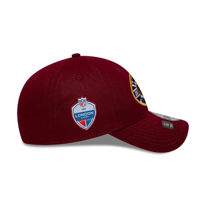 Pictured is this NFL International Series Games 2026 London Washington Commanders 9FORTY cap in dark red. 4