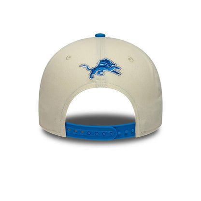 Pictured is this NFL International Series Games 2026 Munich Detroit Lions 9FORTY M-Crown cap in white & blue. 5