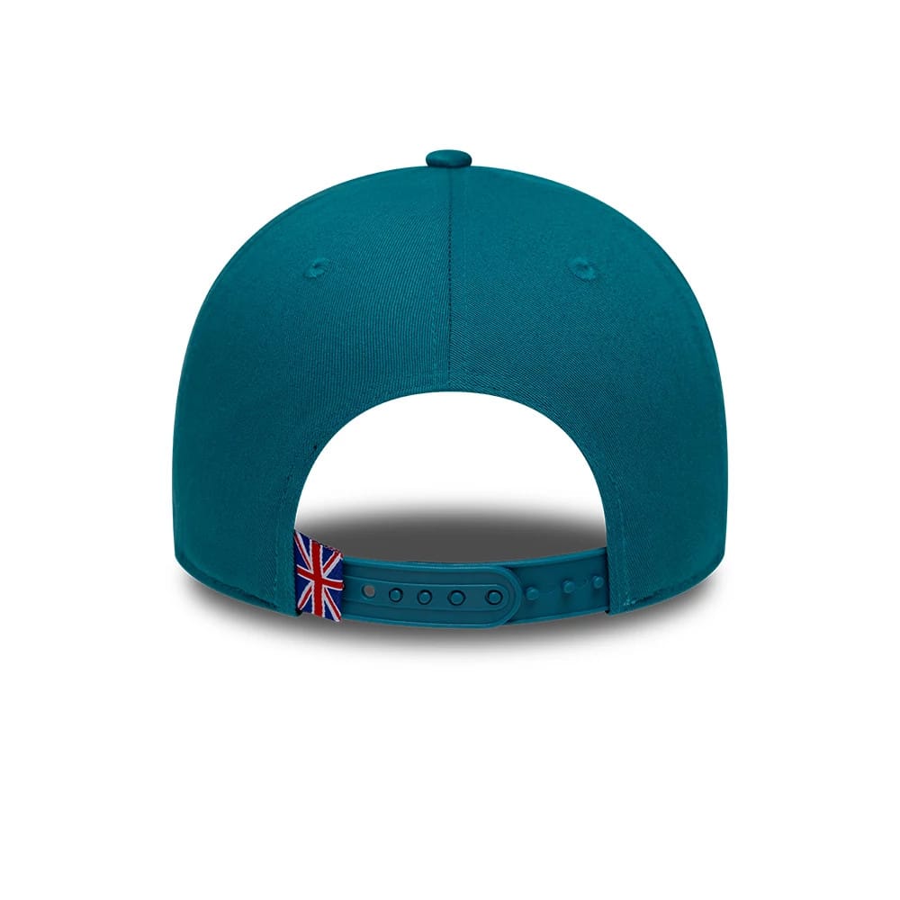 Pictured is this NFL International Series Games 2026 London Jacksonville Jaguars 9FORTY cap in turquoise. 5