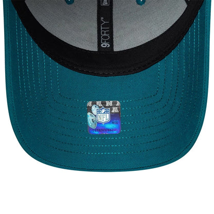 Pictured is this NFL International Series Games 2026 London Jacksonville Jaguars 9FORTY cap in turquoise. 7