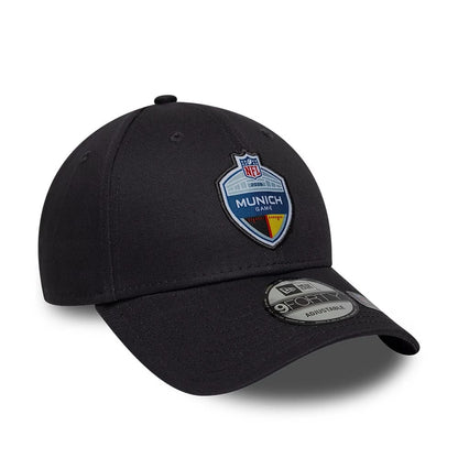 Pictured is this NFL International Series Games 2026 Munich 9FORTY cap in dark grey. 3
