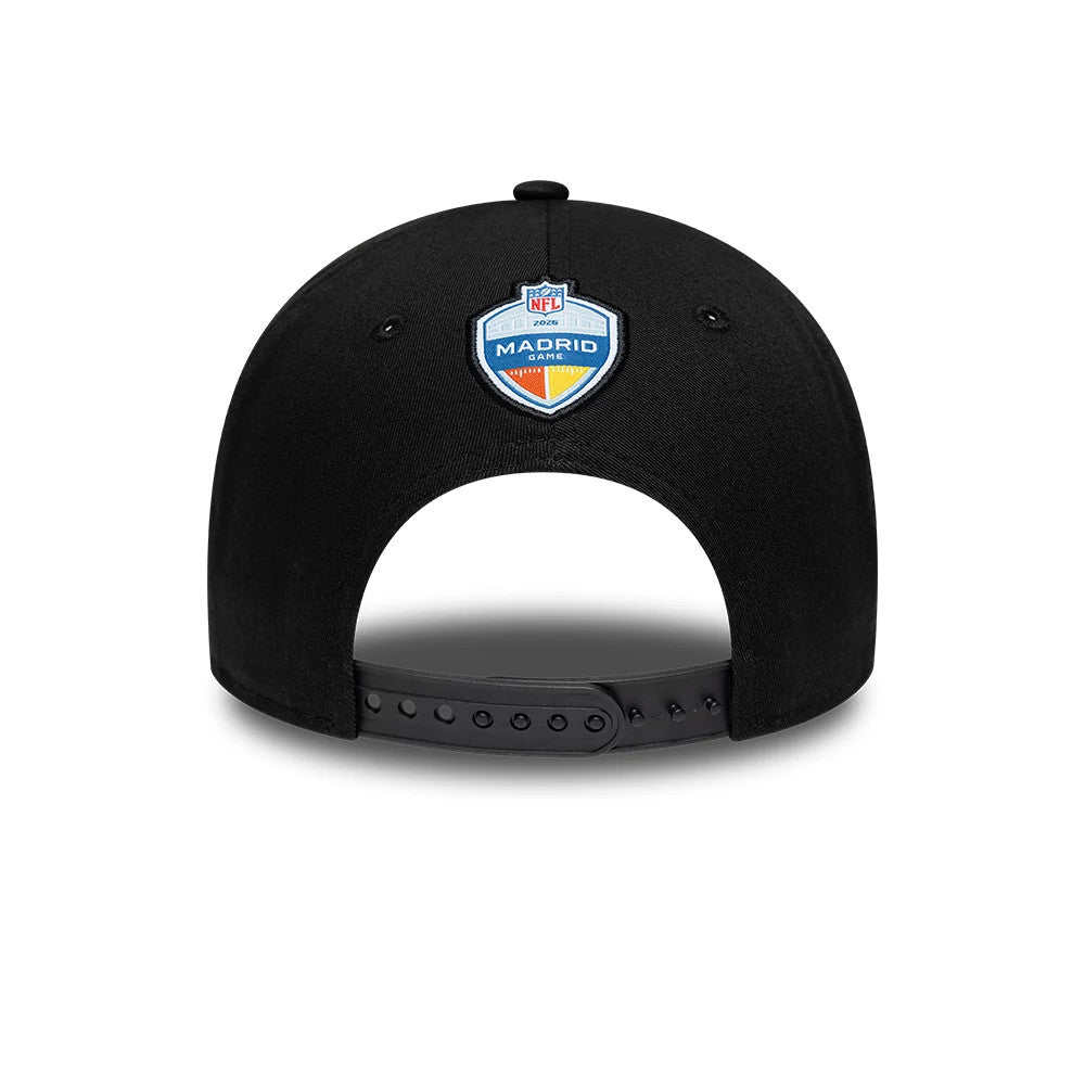 Pictured is this NFL International Series Games 2026 Madrid Atlanta Falcons 9FORTY cap in black. 5