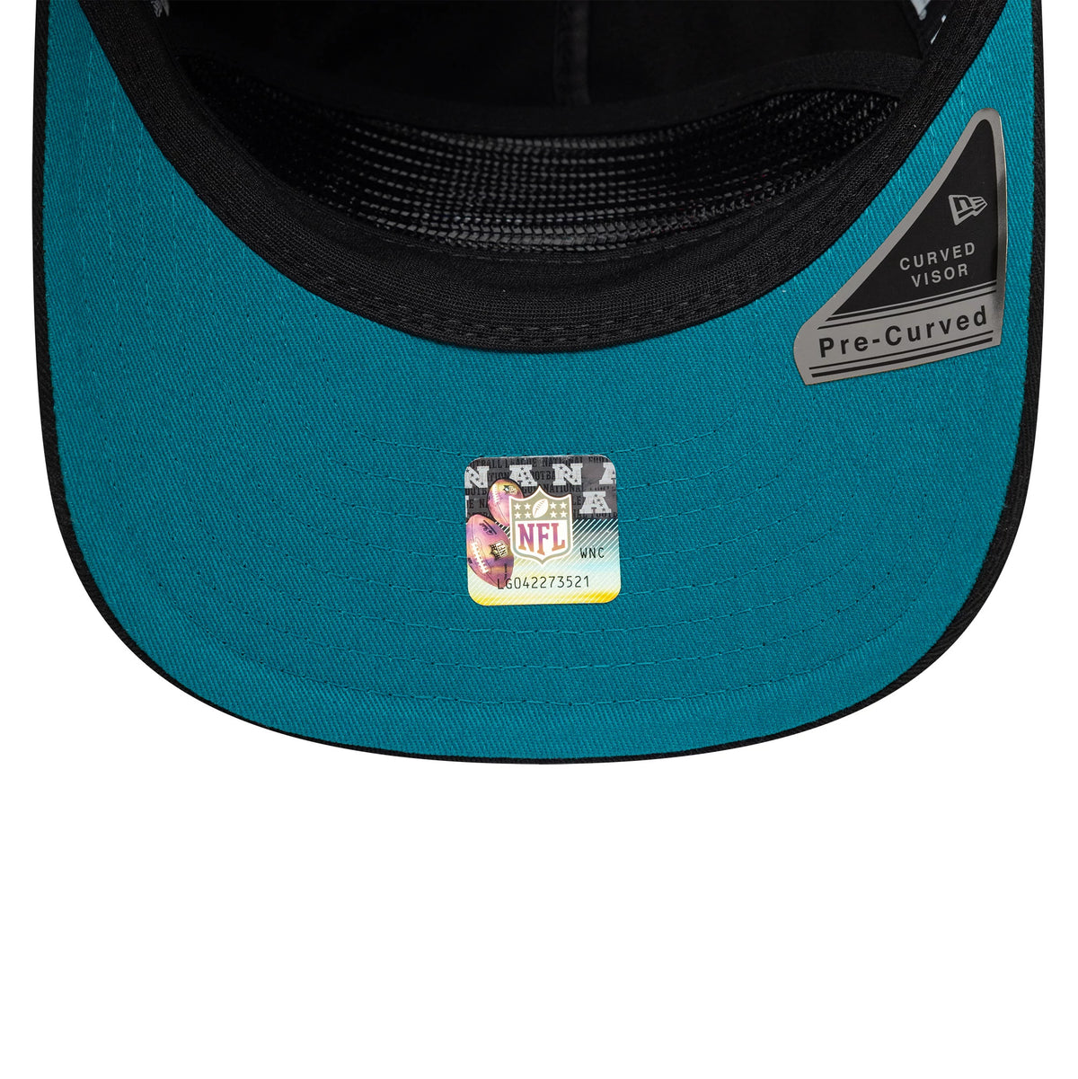 Pictured is this NFL International Games 2026 London Jacksonville Jaguars 19TWENTY cap in black. 2