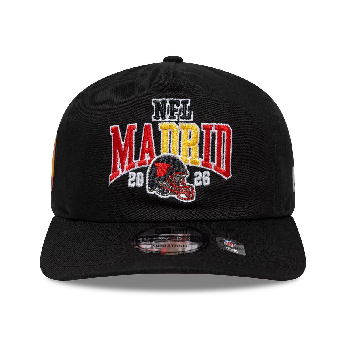 Pictured is this NFL International Series Games 2026 Madrid Atlanta Falcons 19TWENTY cap in black. 3