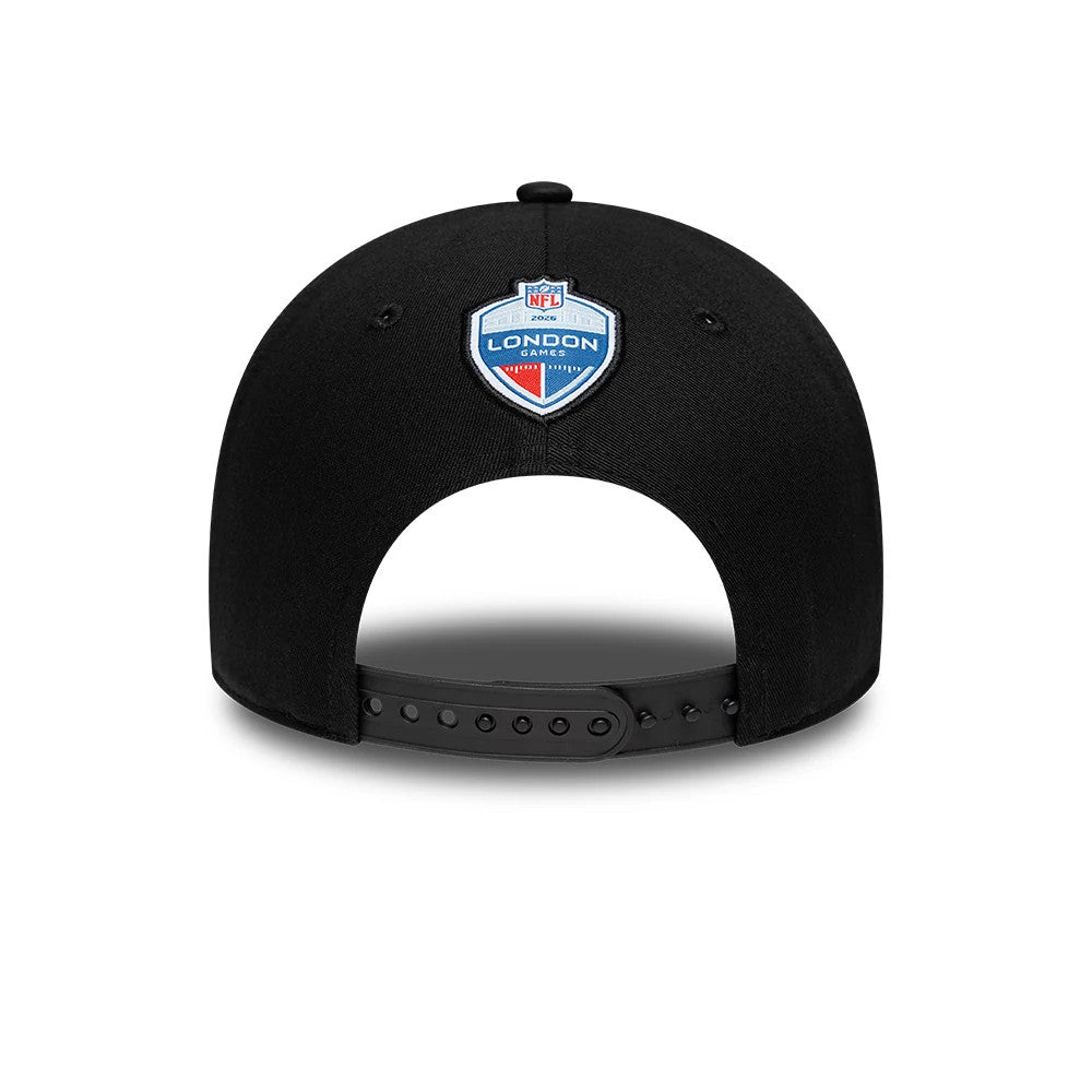 Pictured is this NFL International Series Games 2026 London Jacksonville Jaguars 9FORTY cap in black. 5
