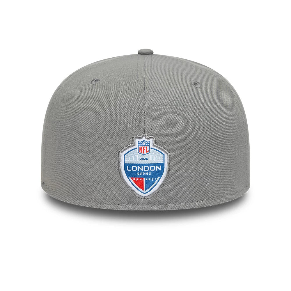 Pictured is this NFL International Games Indianapolis Colts 59FIFTY Fitted cap in grey. 4
