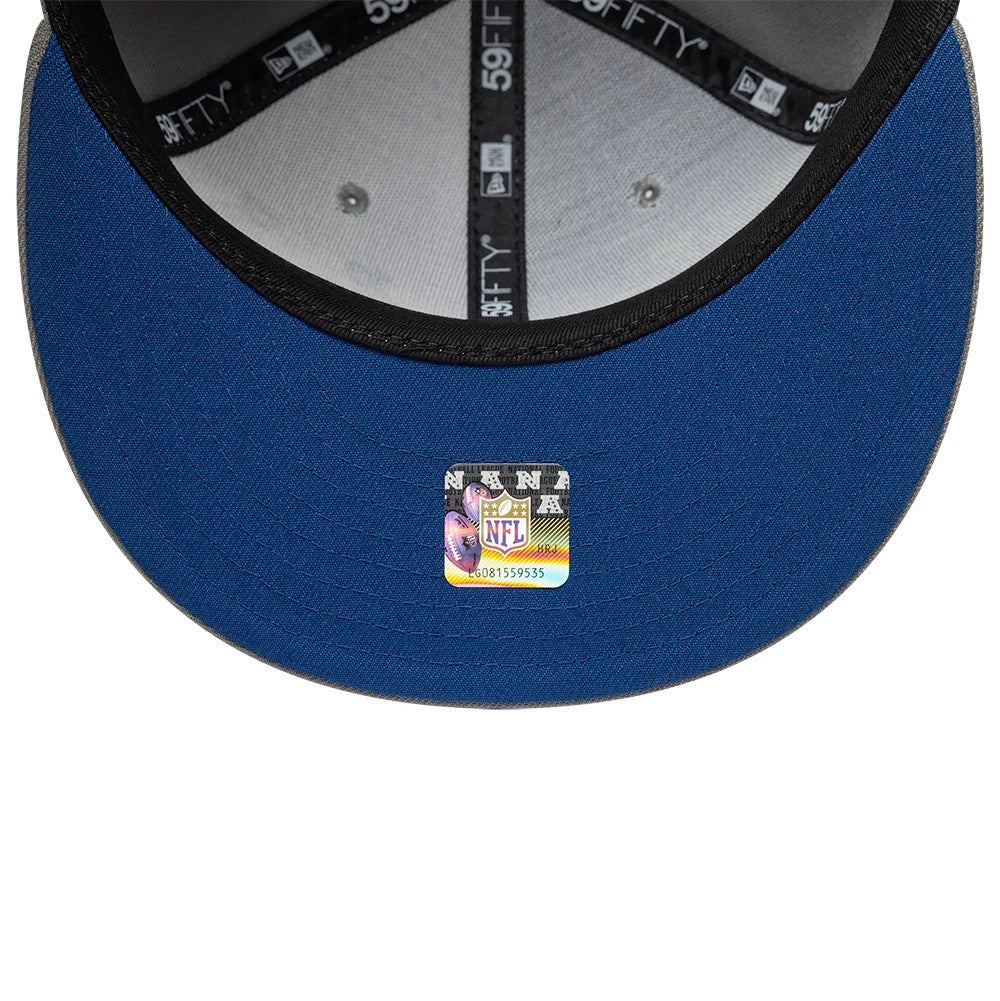 Pictured is this NFL International Games Indianapolis Colts 59FIFTY Fitted cap in grey. 7