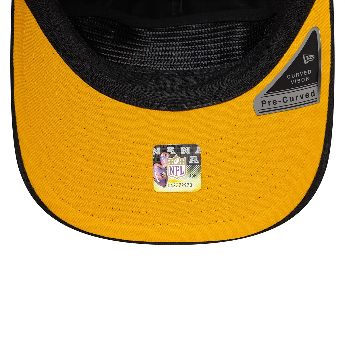 Pictured is this NFL International Series Games 2026 Paris Pittsburgh Steelers 19TWENTY cap in black. 2