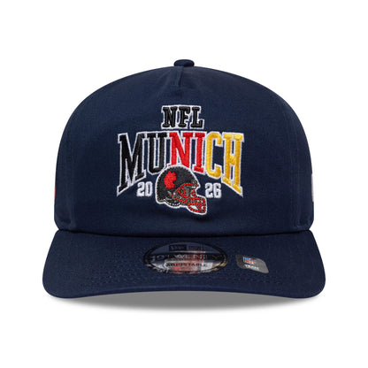 Pictured is this NFL International Games 2026 Munich New England Patriots 19TWENTY cap in dark blue. 3