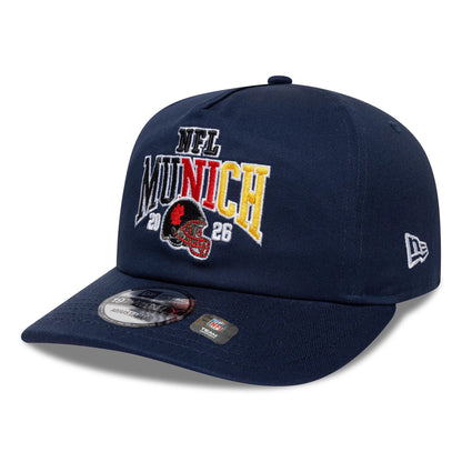 Pictured is this NFL International Series Games 2026 Munich New England Patriots 19TWENTY cap in dark blue. 4
