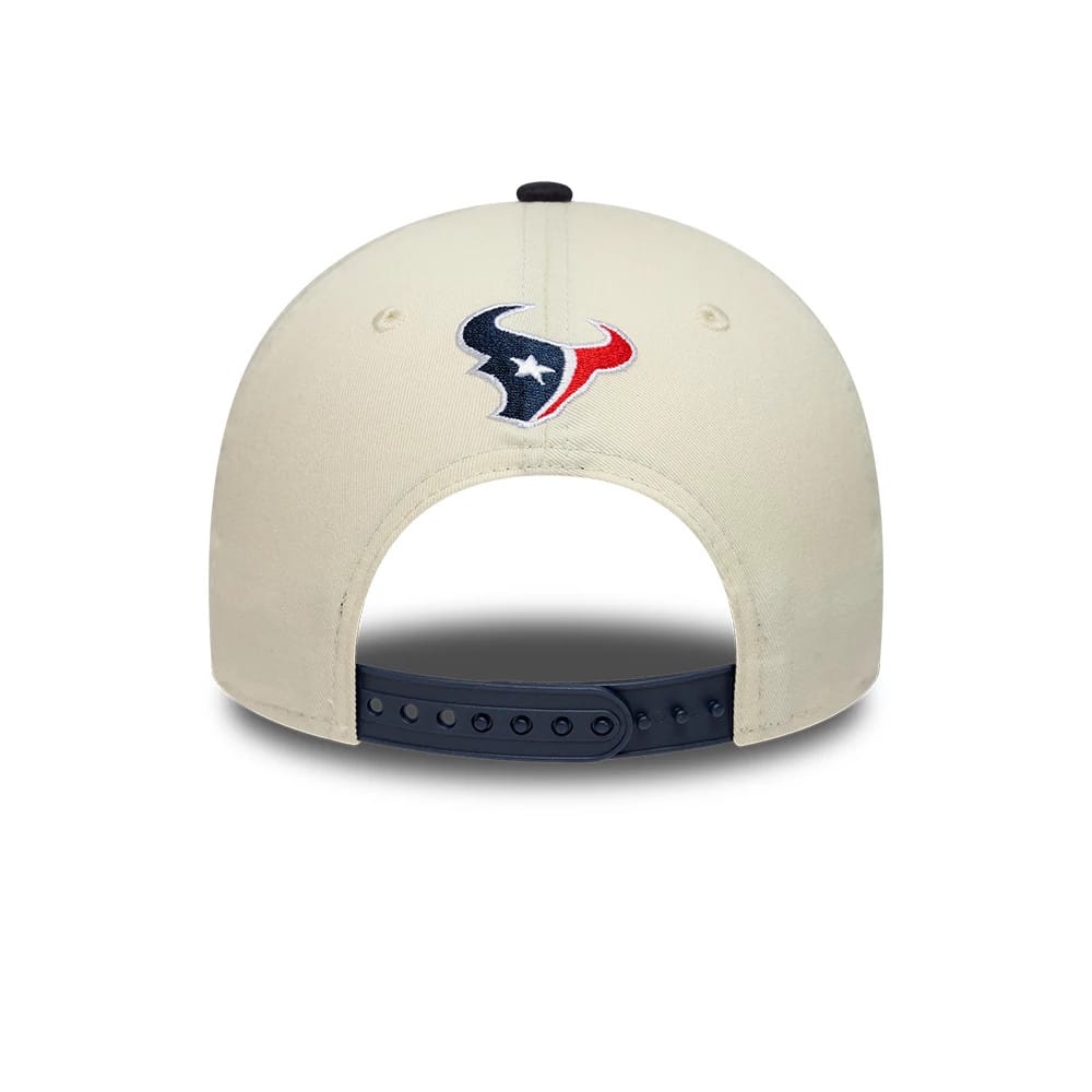 Pictured is this NFL International Series Games 2026 London Houston Texans 9FORTY M-Crown cap in white & black. 5