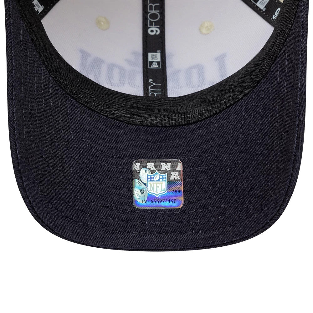 Pictured is this NFL International Games 2026 London Houston Texans 9FORTY M-Crown cap in white & black. 7