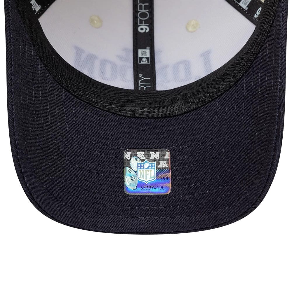 Pictured is this NFL International Series Games 2026 London Houston Texans 9FORTY M-Crown cap in white & black. 7