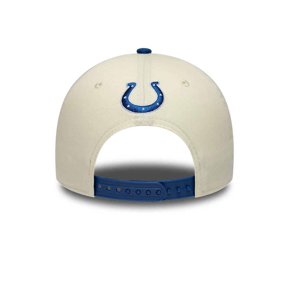 Pictured is this NFL International Series Games 2026 London Indianapolis Colts 9FORTY M-Crown cap in white & blue. 5