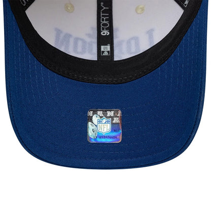 Pictured is this NFL International Series Games 2026 London Indianapolis Colts 9FORTY M-Crown cap in white & blue. 7