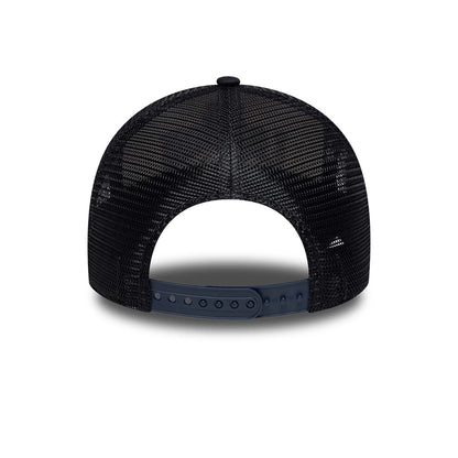 Pictured is this NFL International Games 2026 London Houston Texans 9FORTY A-Frame Trucker cap in navy. 5