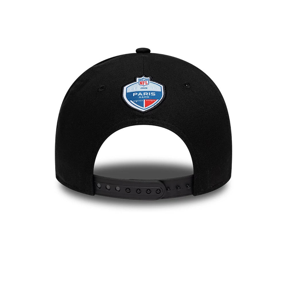 Pictured is this NFL International Series Games 2026 Paris Pittsburgh Steelers 9FORTY cap in black. 6