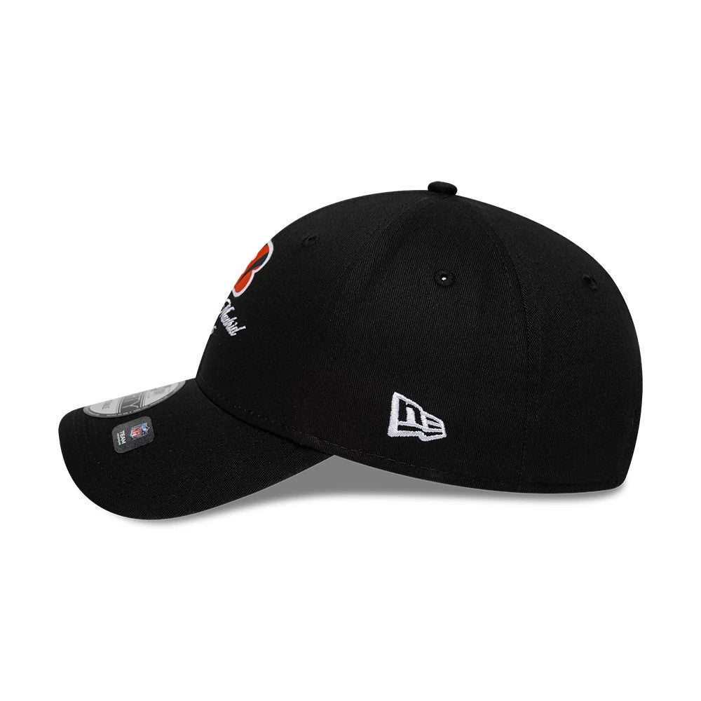 Pictured is this NFL International Series Games 2026 Madrid Cincinnati Bengals 9FORTY cap in black. 7