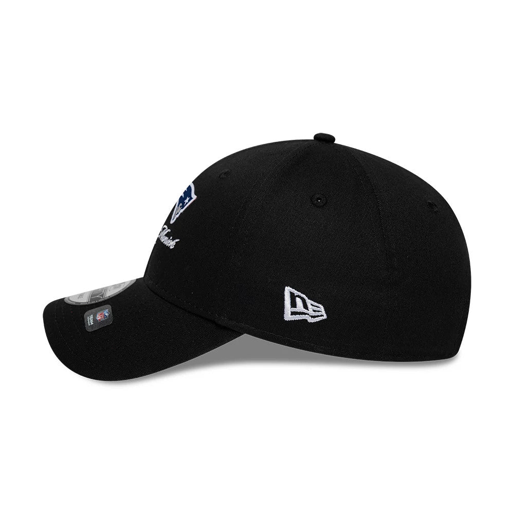 Pictured is this NFL International Series Games 2026 Munich New England Patriots 9FORTY cap in black. 5
