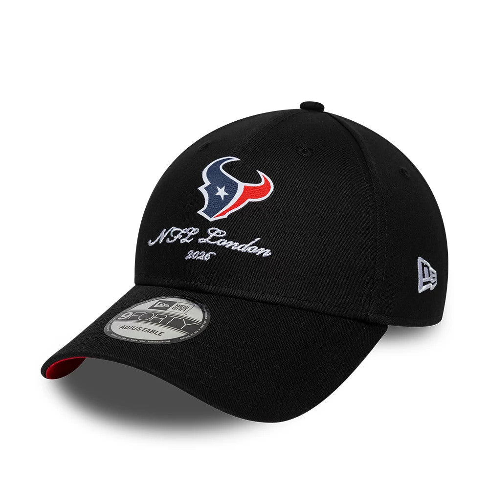 Pictured is this NFL International Series Games 2026 London Houston Texans 9FORTY cap in black. 4