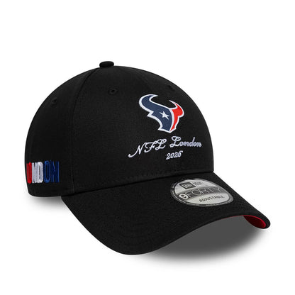 Pictured is this NFL International Games 2026 London Houston Texans 9FORTY cap in black. 1
