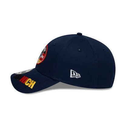 Pictured is this NFL International Series Games 2026 Munich New England Patriots 9FORTY cap in dark blue. 4
