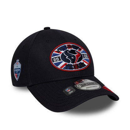 Pictured is this NFL International Games 2026 London Houston Texans 9FORTY cap in navy. 1