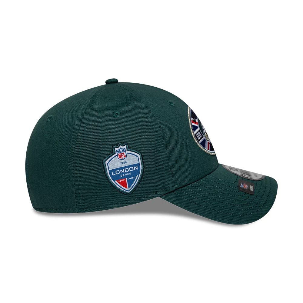 Pictured is this NFL International Series Games 2026 London Philadelphia Eagles 9FORTY cap in dark green. 6