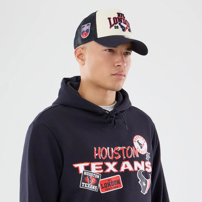 The model is wearing this NFL International Games 2026 Houston Texans Pullover Hoodie in navy. 6