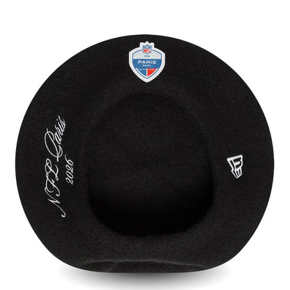 Pictured is this NFL International Games 2026 Paris Beret in black. 5
