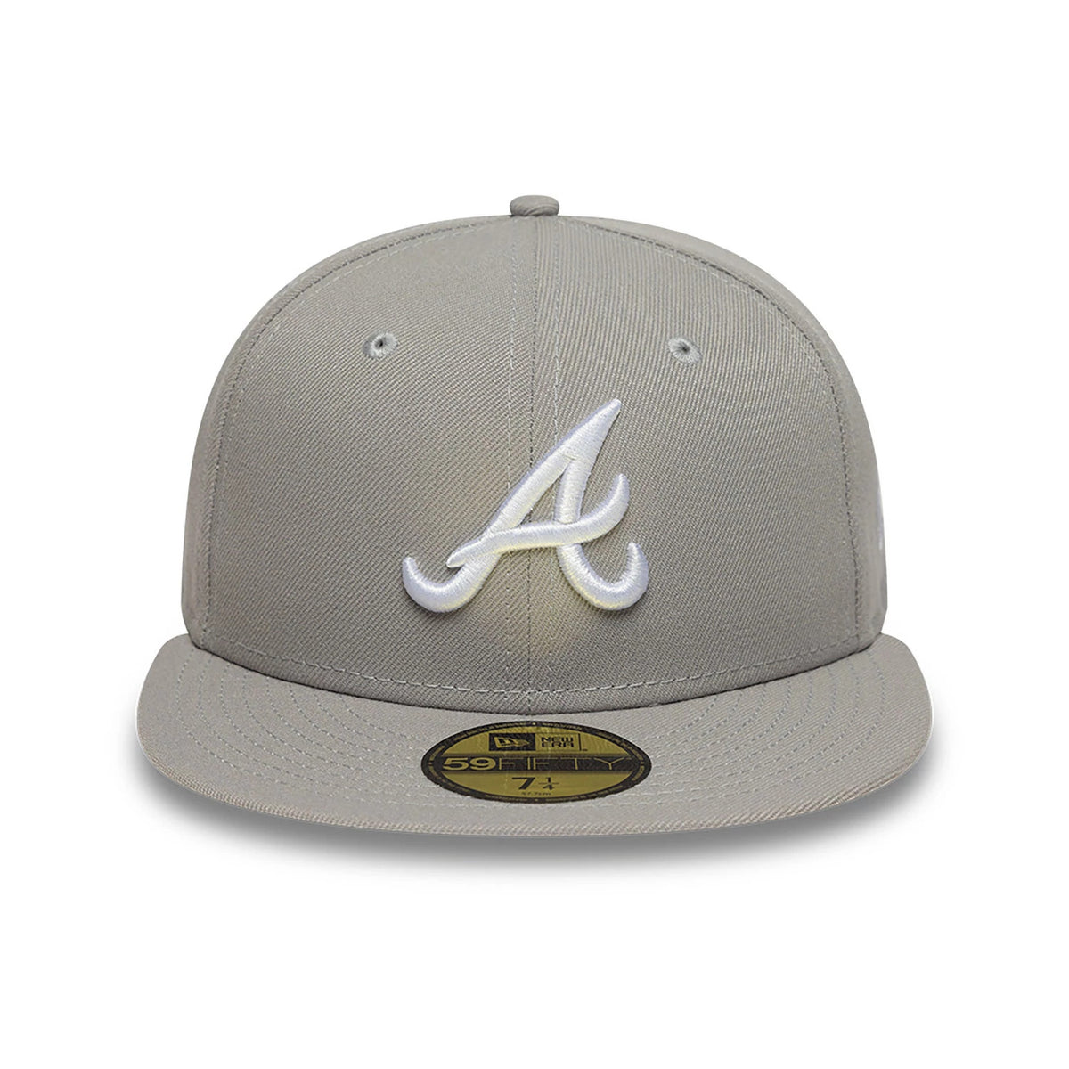 This is a Atlanta Braves Grey 59FIFTY Fitted Cap 2