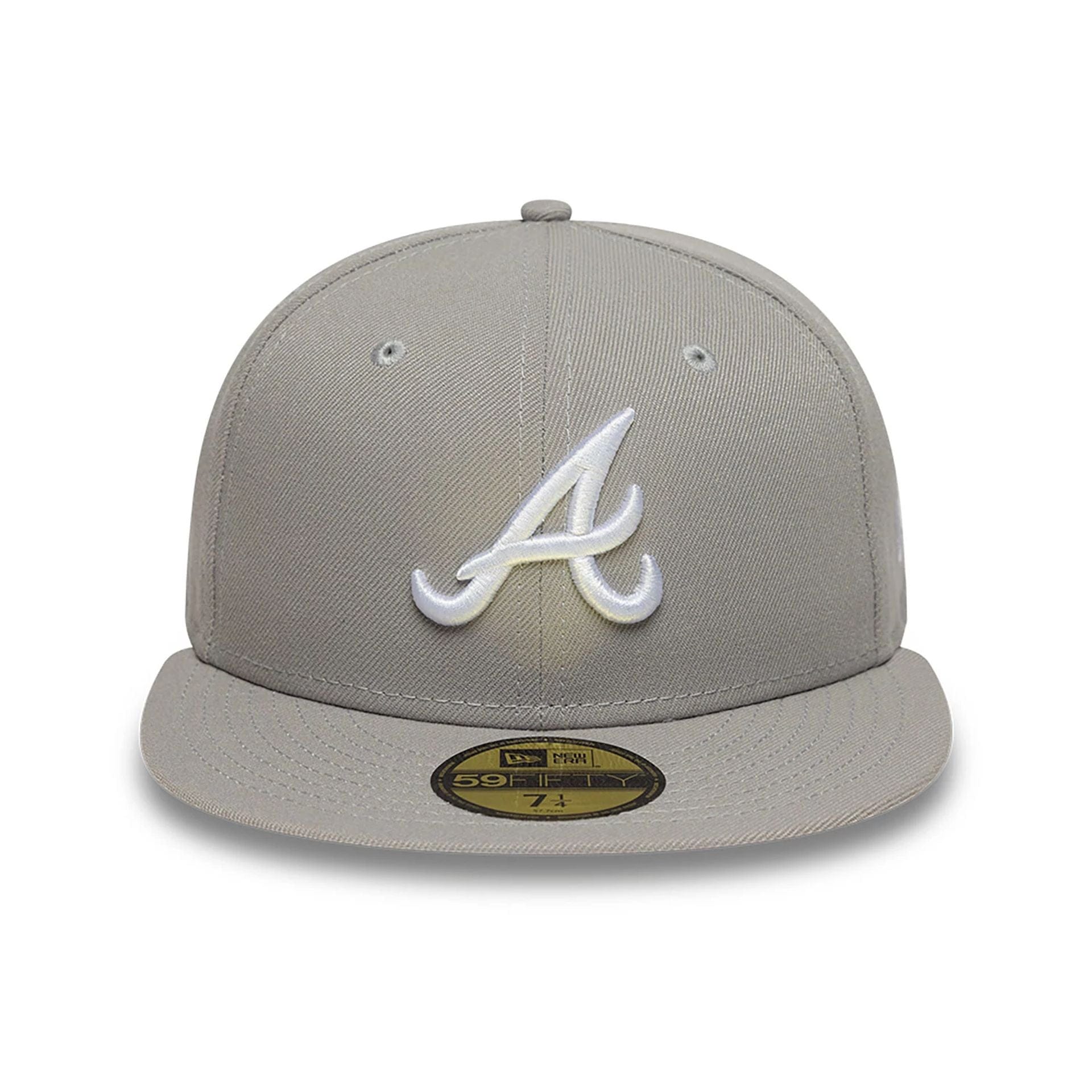 This is a Atlanta Braves Grey 59FIFTY Fitted Cap 2