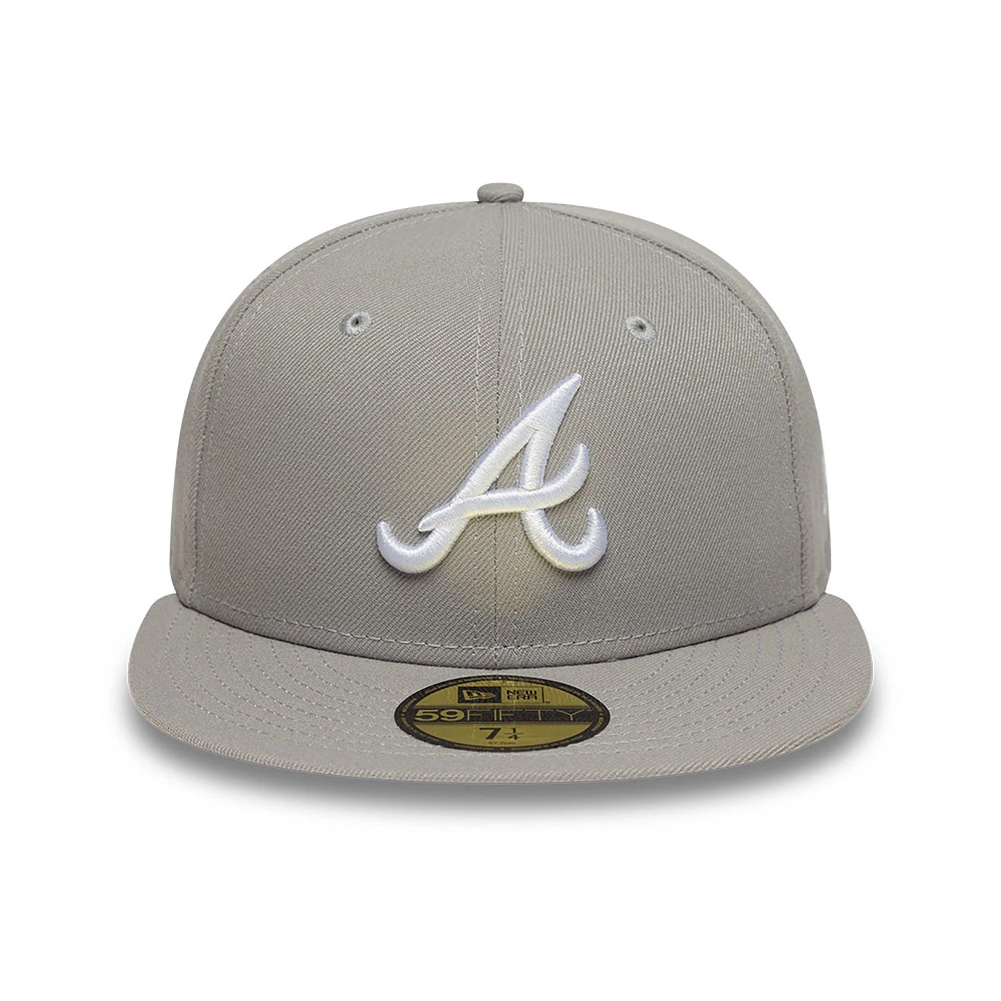 This is a Atlanta Braves Grey 59FIFTY Fitted Cap 2