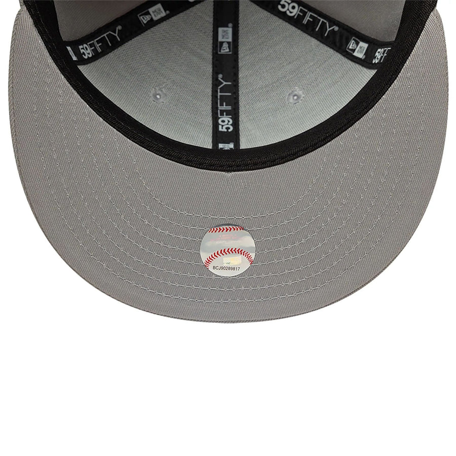 This is a Atlanta Braves Grey 59FIFTY Fitted Cap 7