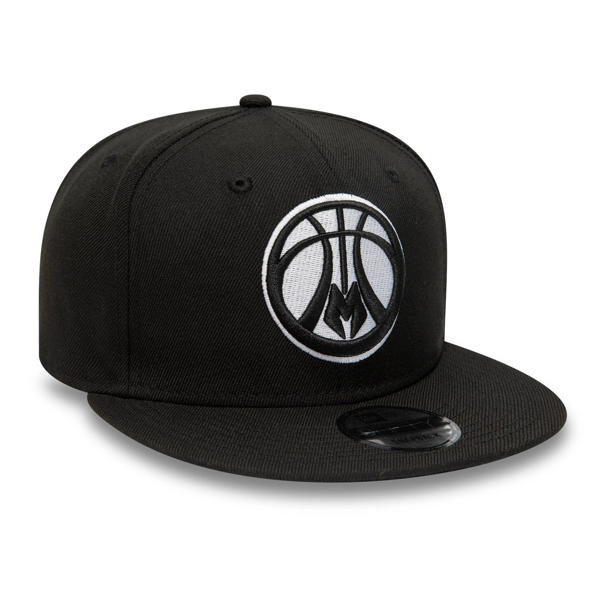 This is a Milwaukee Bucks NBA 9FIFTY Highlights Black 9FIFTY Snapback Adjustable Cap 3