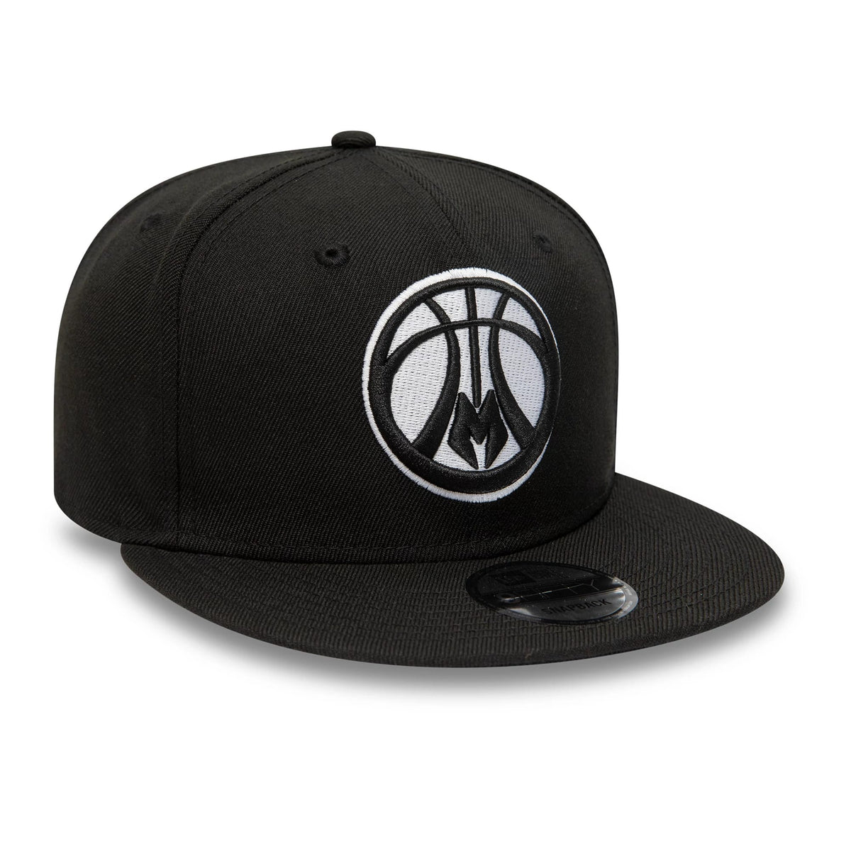 This is a Milwaukee Bucks NBA 9FIFTY Highlights Black 9FIFTY Snapback Adjustable Cap 3
