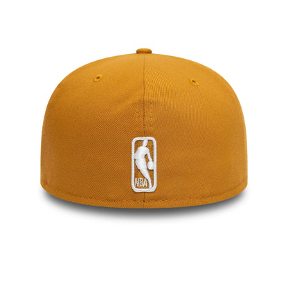 This is a Boston Celtics NBA Camel Beige 59FIFTY Fitted Cap 5