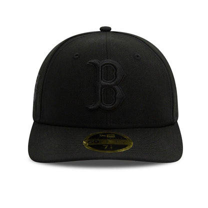 Pictured is this Boston Red Sox MLB Black Low Profile 59FIFTY Fitted Cap 3