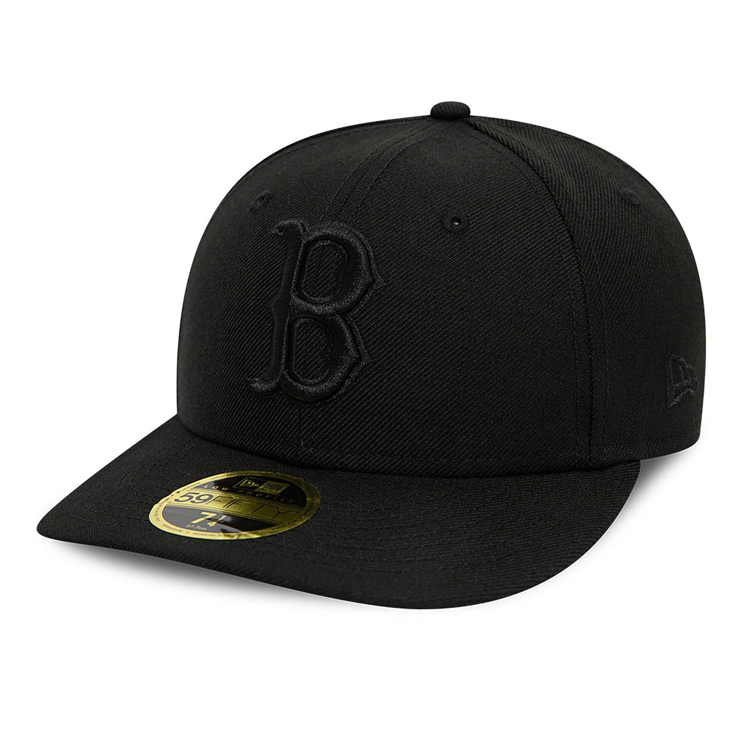 Pictured is this Boston Red Sox MLB Black Low Profile 59FIFTY Fitted Cap 1