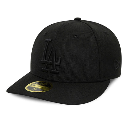 Pictured is this LA Dodgers MLB Black Low Profile 59FIFTY Fitted Cap 1