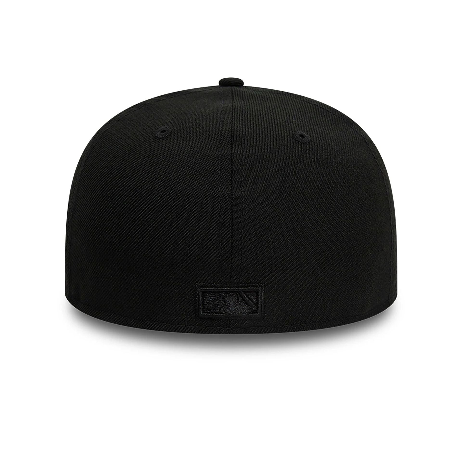 This is a Pittsburgh Pirates MLB Black on Black 59FIFTY Low Profile Cap 6