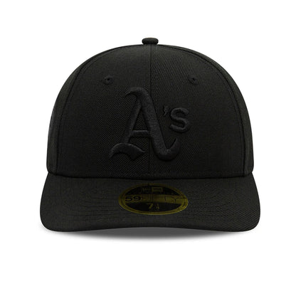 This is a Oakland Athletics MLB Black Low Profile 59FIFTY Fitted Cap 3