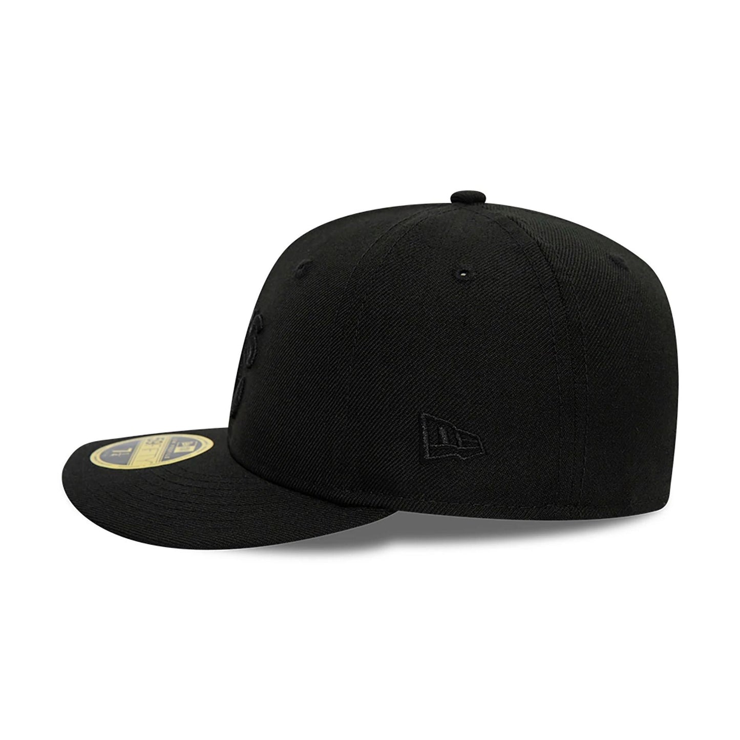 This is a Oakland Athletics MLB Black Low Profile 59FIFTY Fitted Cap 5