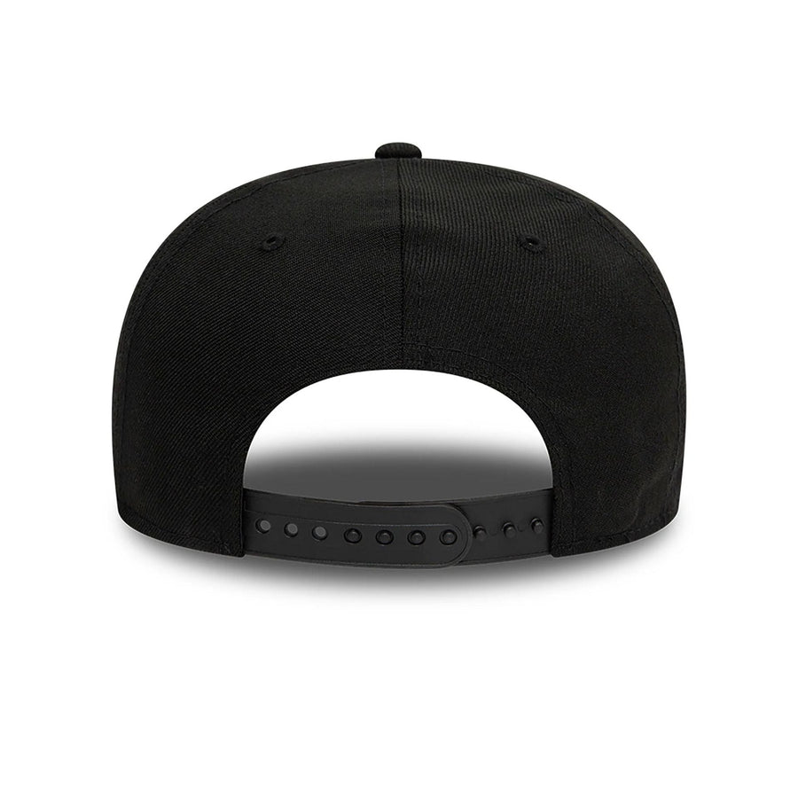 This is a Blank New Era Black Retro Crown 9FIFTY Snapback Cap 7