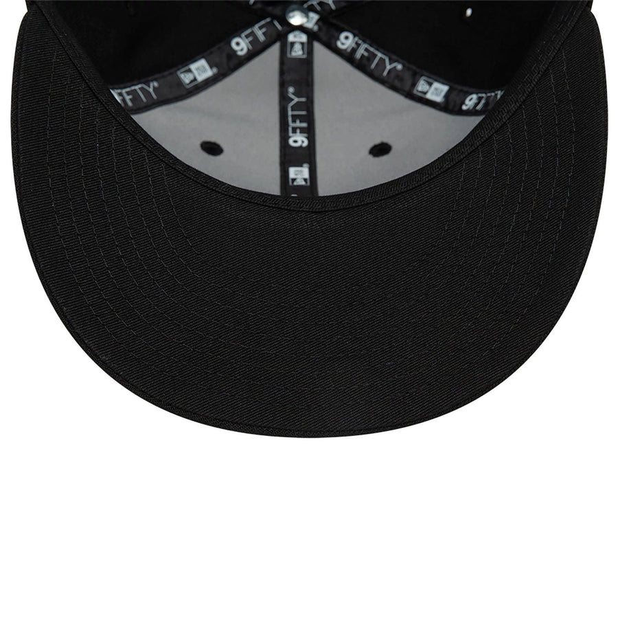 This is a Blank New Era Black Retro Crown 9FIFTY Snapback Cap 6