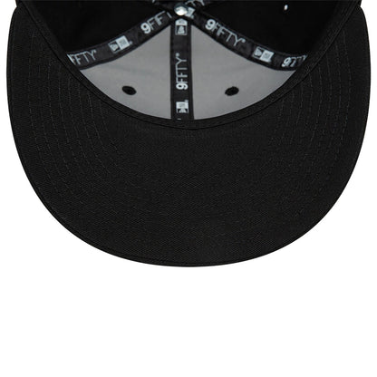 This is a Blank New Era Black Retro Crown 9FIFTY Snapback Cap 6