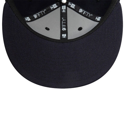 This is a Blank New Era Navy Retro Crown 9FIFTY Snapback Cap 7